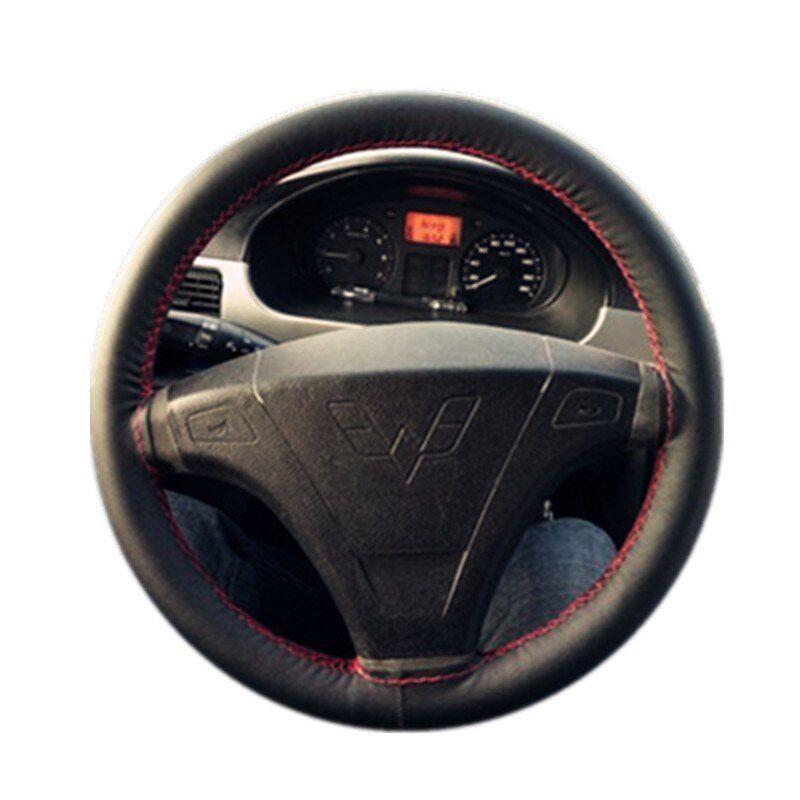 Suitable for Wuling Hongguang S S1 Rongguang Zhiguang Zhengcheng, Genuine Leather Hand-Stitched Car Steering Wheel Cover, Available in All Seasons