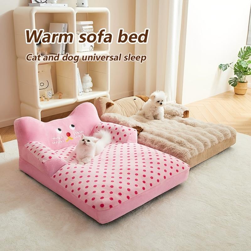 Autumn Winter Warm Dog Bed anti-slip Large Space Removable and Washable Dog Sofa Beds Comfortable Soft Pet Supplies Products