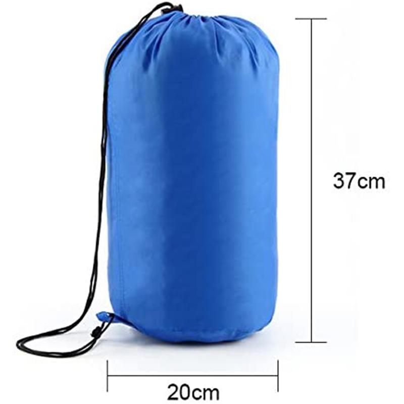 Envelope Type Blue Outdoor Sleeping Bag Camping Essential Hollow Fiber 170T Sleeping Bag