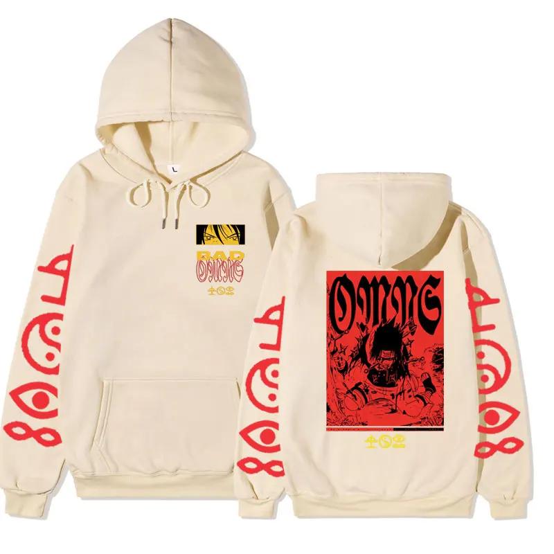 Bad Omen Tour Oversized Cotton Fleece Hoodie Men Women's Stylish New Gothic Harajuku Sweatshirt Streetwear Long Sleeve Tops