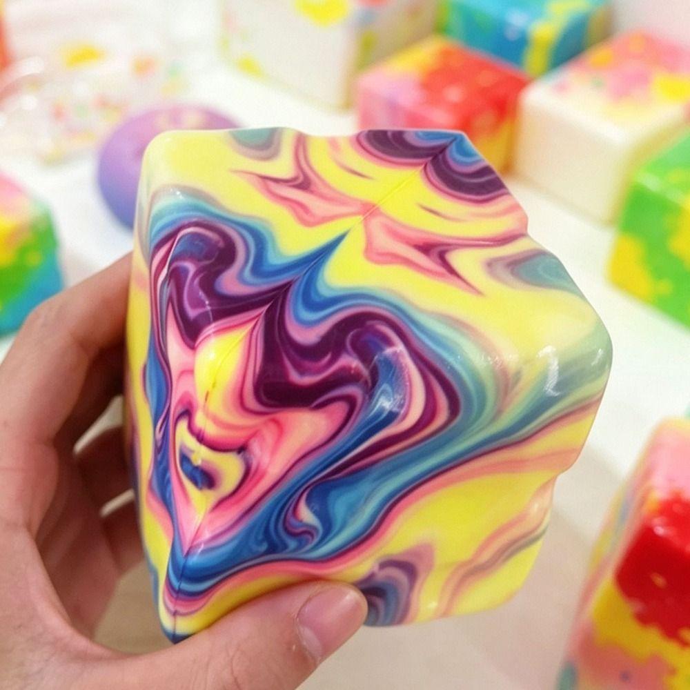 Square Anti-stress Squeeze Soft Stress Relief Toy New Fidget Toy