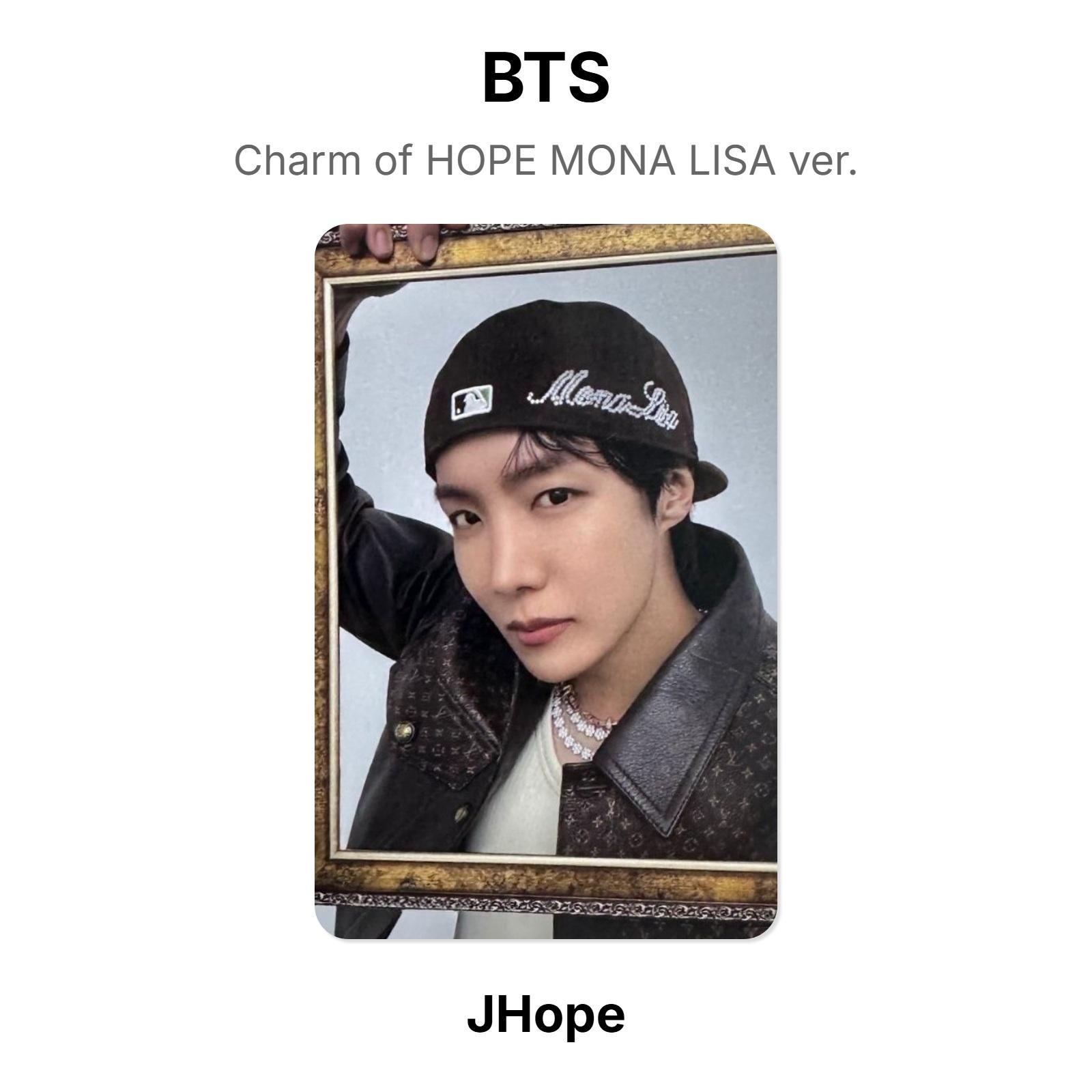 BTS Charm of HOPE MONA LISA ver. Official Photocard J-Hope 02