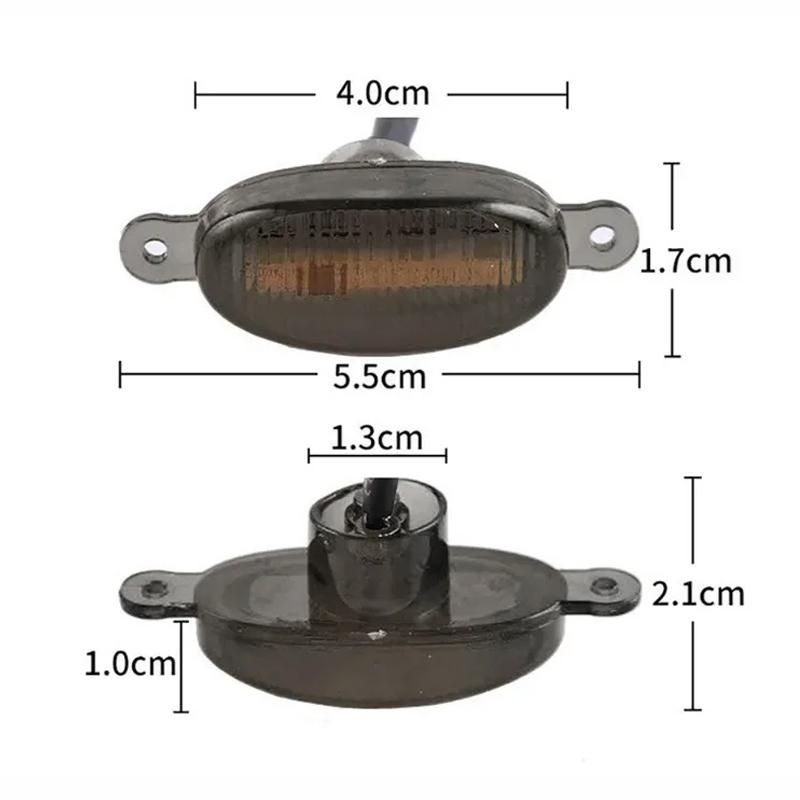 4 In 1 Car Front LED Grille Light Smoked Amber Grill Light For Jeep Off Road Trunk SUV Ford Toyota Daytime Running Lamp