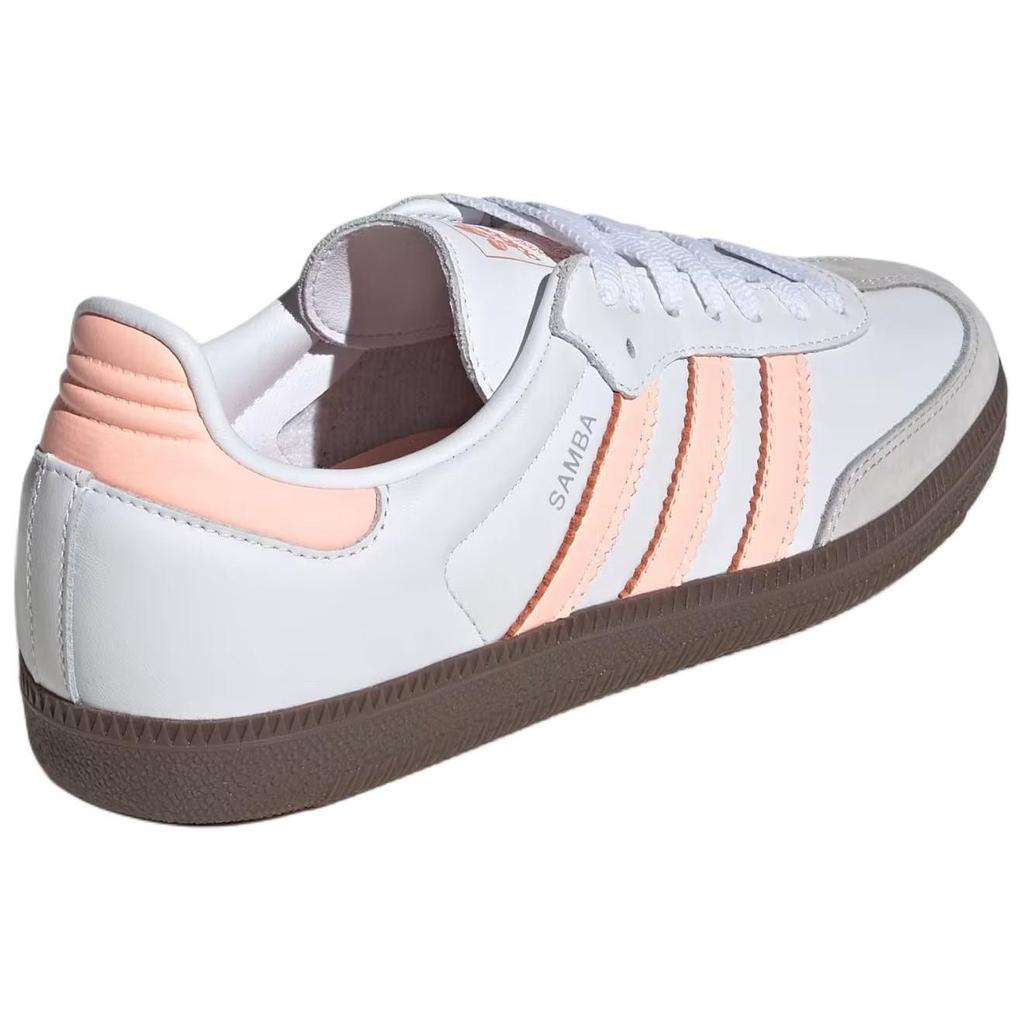 Adidas  Samba OG White Clear Orange Gum Women Sneakers Footwear-White Semi-Coral JH5687