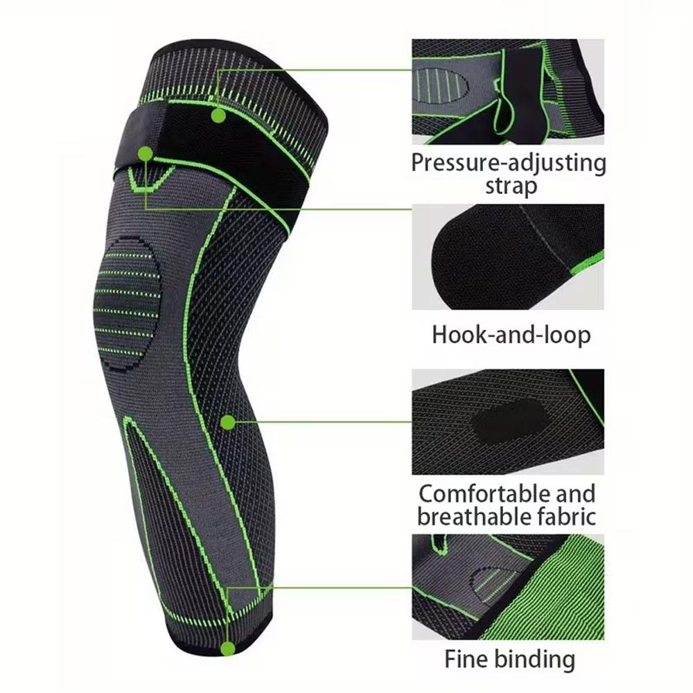 2pcs elastic compression sleeve, for thigh, calf, knee support, warm and extended Men's and Women's leg sleeves, one size fits