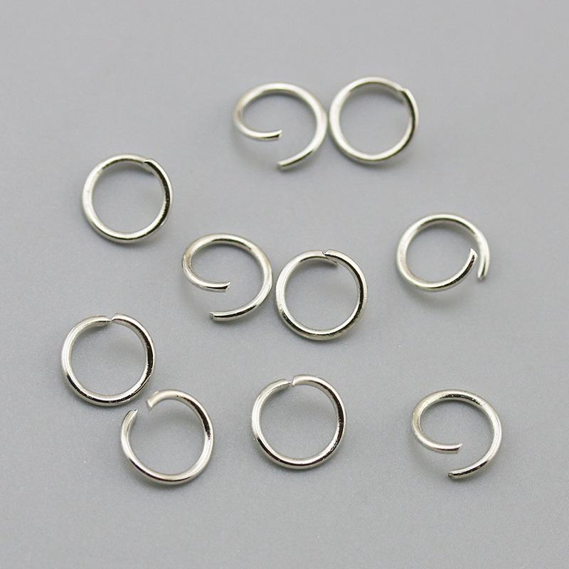 100g Packung: Eisenplattiert Weiß, Silber, Gold, KC Gold Offene Biegeringe für DIY Schmuck