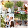 20 Pcs Artificial Leaves Branches 11.8 Inches Pine Stems Christmas DIY Accessories For Home Garden Decoration