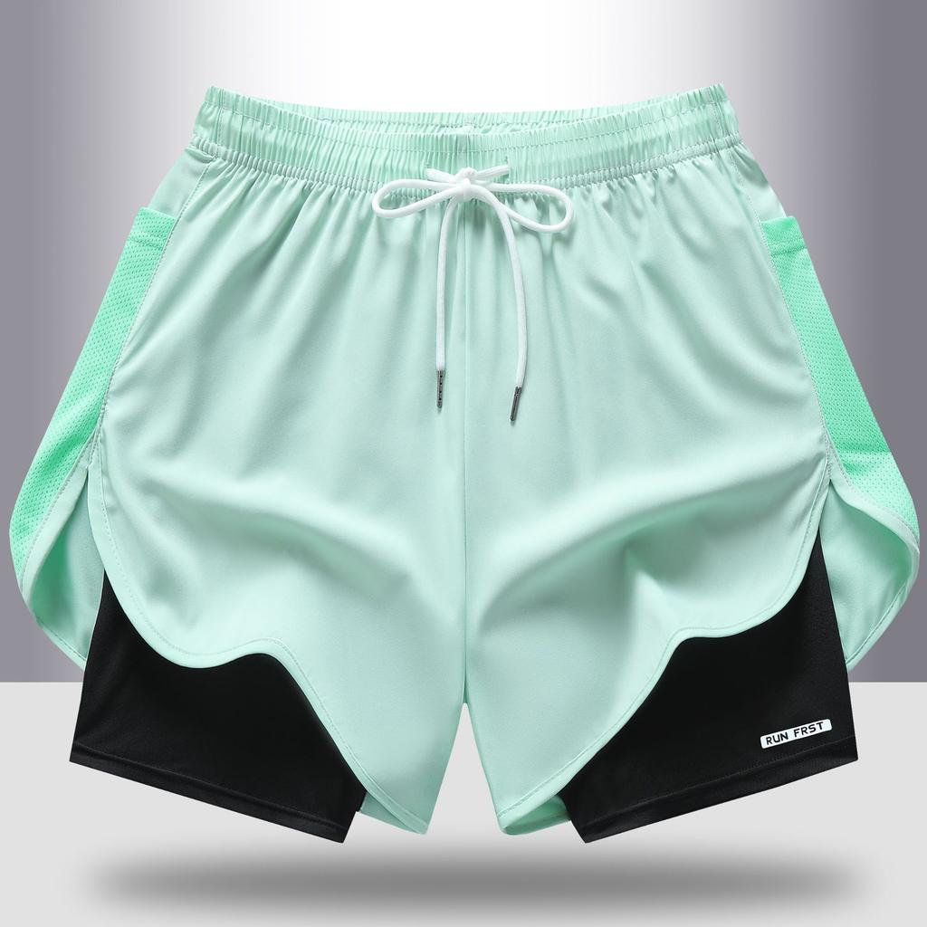 Summer Vacation Two Piece Sports Pants for Women, Quick Drying Outdoor Running Pants for Women, Lightweight Breathable Pants