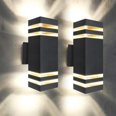 Venkovní LED nástěnná lampa Akrylová vodotěsná pouliční svítidlo Zahradní brána Veranda Cesta Dekorace Nástěnné osvětlení