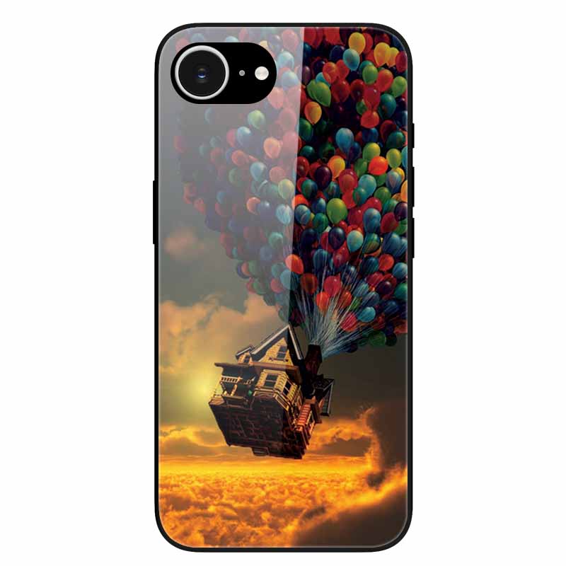 Tempered Glass Phone Cases For iPhone 16e 2025 Case Silicon Bumper Hard PC Back Cover Shell for iPhone SE (2025) / for iPhone16e