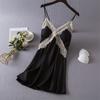 New sexy pajamas women's summer ice silk nightdress suspender shorts loungewear two-piece suit thin Internet celebrity live broadcast