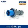 IP67 Three-Phase Industrial Plug Socket: 63A/125A, Waterproof, Aviation Plug, Male-Female, 3/4/5 Core.