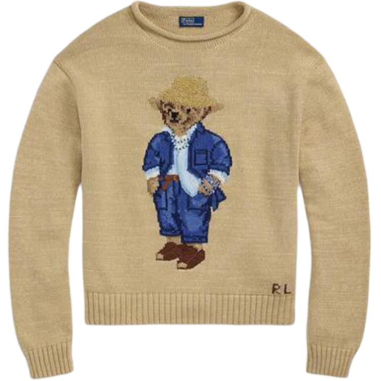 

Женский свитер Polo Ralph Lauren свободного кроя с круглым вырезом и длинными рукавами, цвет хаки WMPOSWENC021152-270 XL