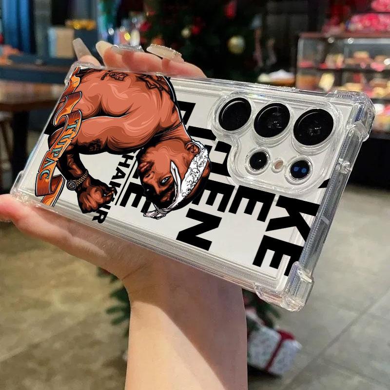 2PAC Tupac Rapper Phone Case For Samsung Galaxy S25 FE S24 S23 S22 S21 Ultra S20 Plus Note 20 S25FE Soft Clear Shockproof Cover