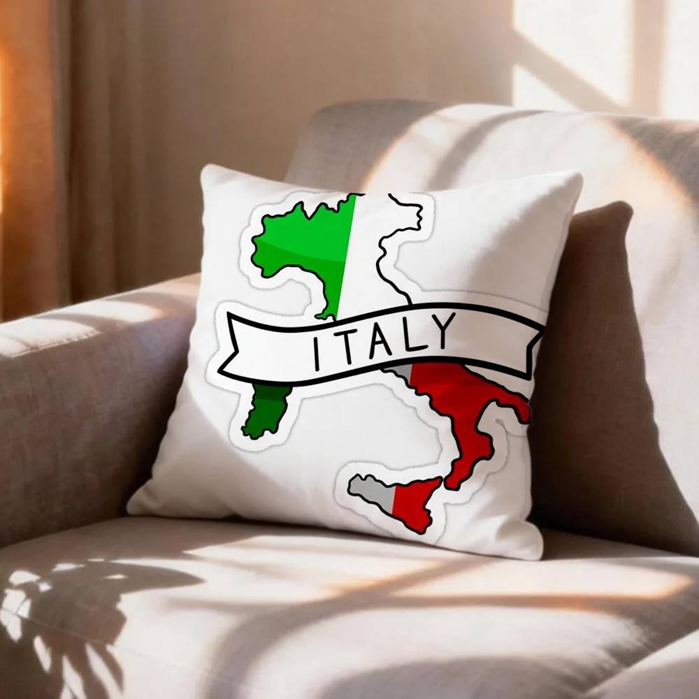 COOL FFlag of Italy Pillow Case Pattern Printed Pillowcase For Living Room Sofa Cushion Cover