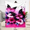 Enchanted Butterfly Garden blanket Suitable for offices, travel, living rooms also a good gift for friends and family Suitable for all seasons.