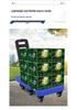 Six-Wheeled Folding Portable Handcart: Silent, Compact, and Heavy-Duty.