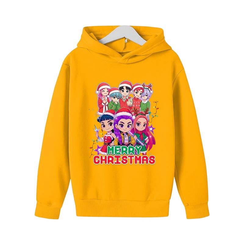 KPop Dämonenjäger Hoodie Y2K KPop Dämonenjäger Weihnachts-Hoodies Mädchen Jungen Rumi Herbst Lässig Langarm Kinderbekleidung