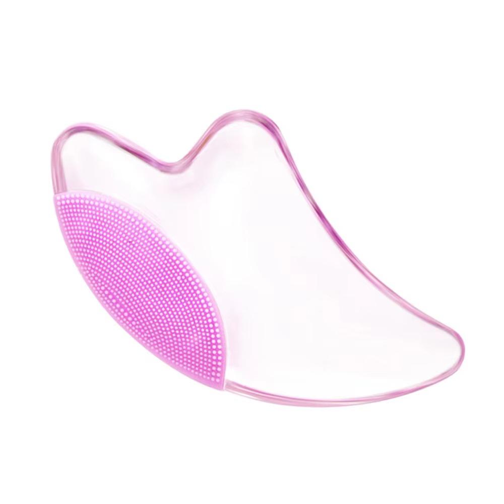 

Smooth Edges Crystal Scraping Board with LED Light Face Lifting Machine Beauty Skincare Tool рожевий