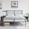 VidaXL Bedside Tables 2 Pcs Anthracite 36x39x43.5 Cm Steel, Cabinet, Bedroom Furniture, Phone Holder, 846709