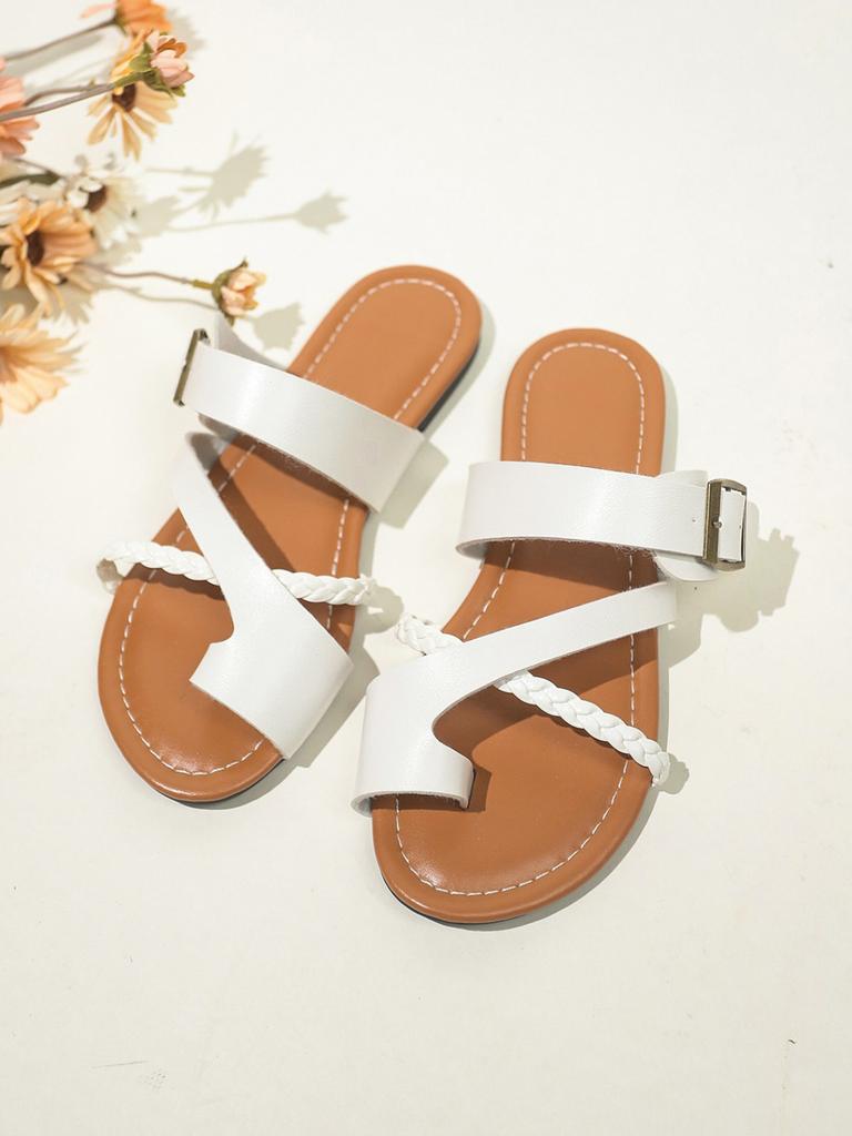 Mode Die neuen Sommer-Übergrößen-Slipper 2025, Flip-Flop-Freizeit-Flachslipper und Zehensandalen für draußen