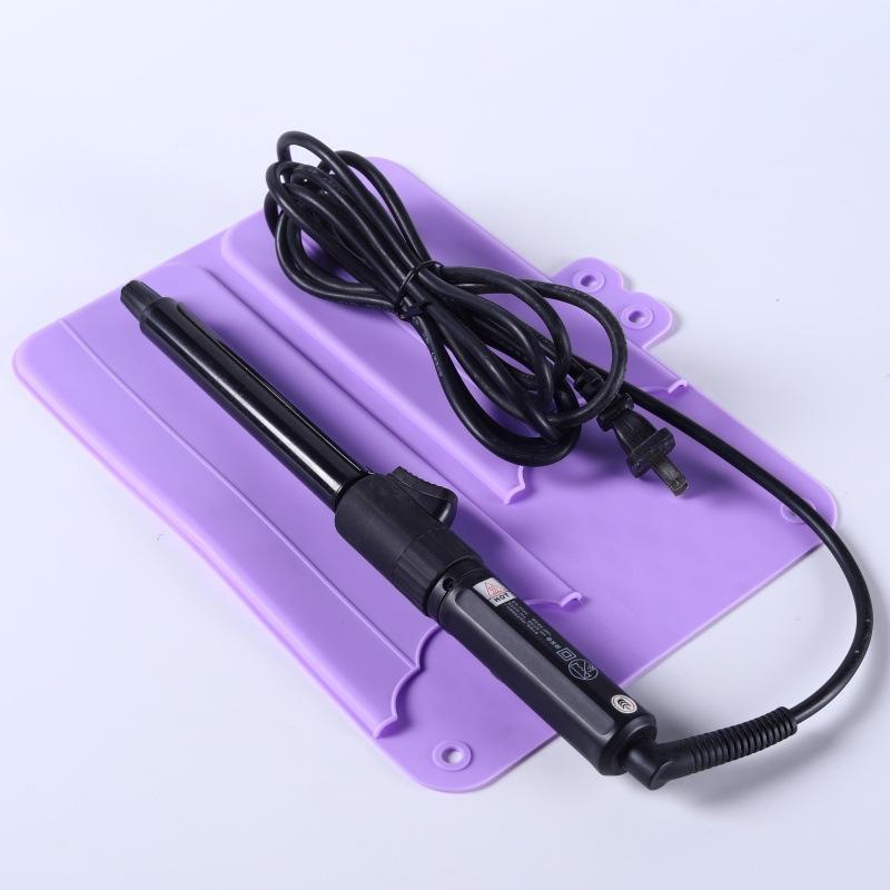 Lockeneisen Silikonmatten Lockeneisen Aufbewahrungstasche Glätteisen Flacheisen Beutel Haarstyling Werkzeugtasche Tragbares Haarwerkzeug