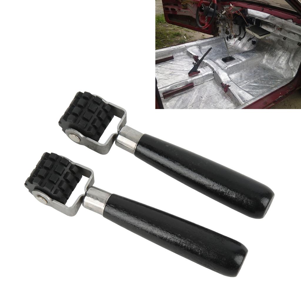   Sound Deadening Roller Heavy Duty Ergonomic Design Car Noise for Auto Mats Heat Abatement Wallpaper PU Wood Iron Material 18x3.5x3cm  