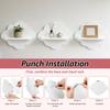Cute Wall Shelf 3 Pieces Floating Storage Display Cloud-Shaped Aesthetic Room Decor Shelves for Kid's Room Nursery Kitchen
