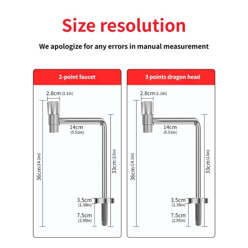 Stainless Steel Water Filter Tap Drinking Water Faucet Single Cold Kitchen Faucet Universal Water Purifiers Tap