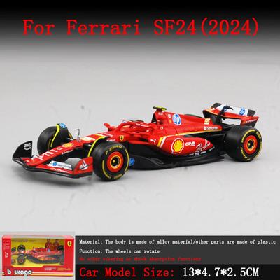 Bburago1:43 F1 2024 Rennsport Ferrari SF24 Rennsport Alpine A524 McLaren Monaco F1 MCL38 Formelauto Statische Simulation Kleines Modellauto