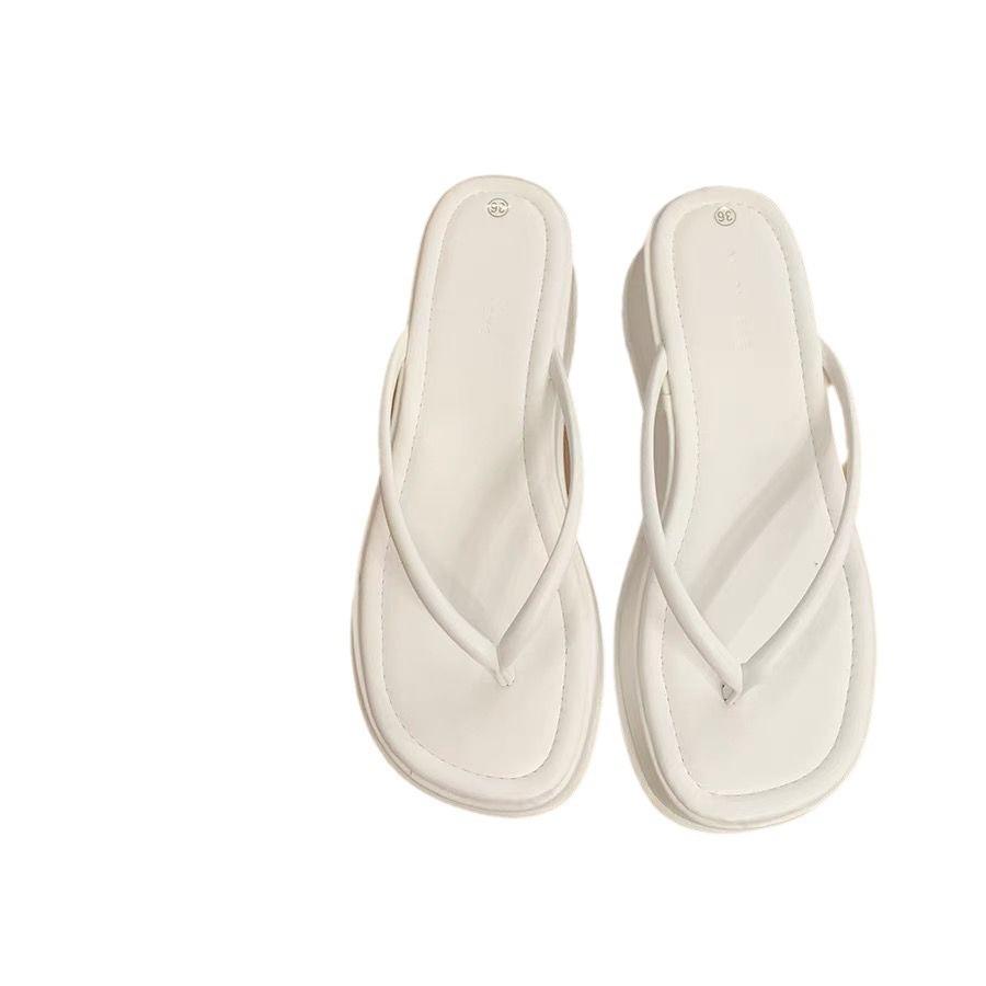 Keilabsatz-Zehensandalen Damen Sommer Außenbekleidung Muffin rutschfest erhöhend Zehen cool Slipper Damenschuhe dicke Sohle 2025 neu