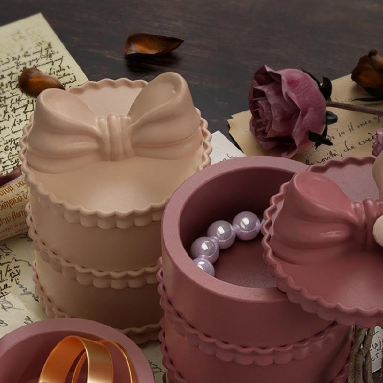 Bowknot Container Silicone Mold Epoxy Resin Molds DIY Storage Box Plasters Mold