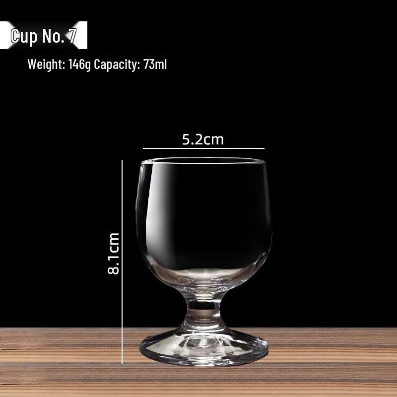 ZISIZ Handmade Glass Whiskey Tumbler Set
