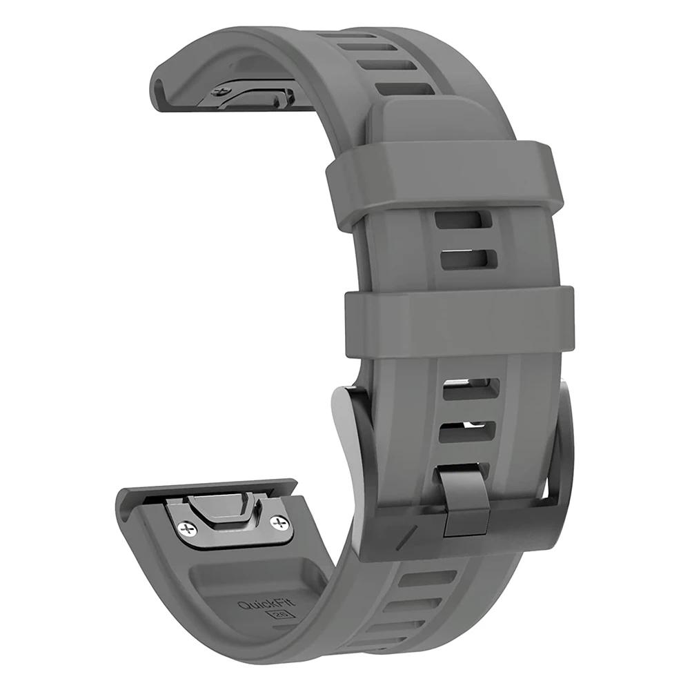 26MM 22MM Silicone Watch Band Straps For Garmin Fenix 6X 6 6S Pro 7X 7 Easyfit Wristband Fenix 5 5X 5S Plus Smartwatch Bracelet