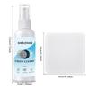 Conjunto Spray Limpador de Tela + Pano de Polimento 50ml, Sem Marcas para Telefone/Tablet/Laptop/Monitor, Remove Impressões Digitais, Óleo e Pó