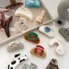 Trendy Acetate Hair Clip Strong Clasp For Long Hair Smooth Clip Lightweight Everyday Use