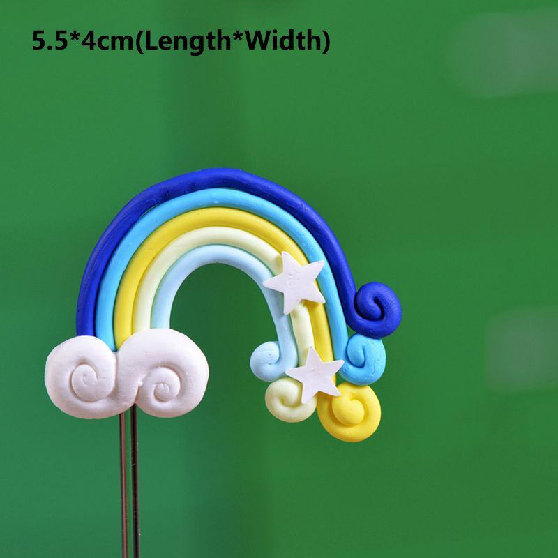 

Ornaments Rainbow Diy Miniature Micro Landscape Figurines Garden Decor Terrarium Blue Star Rainbow