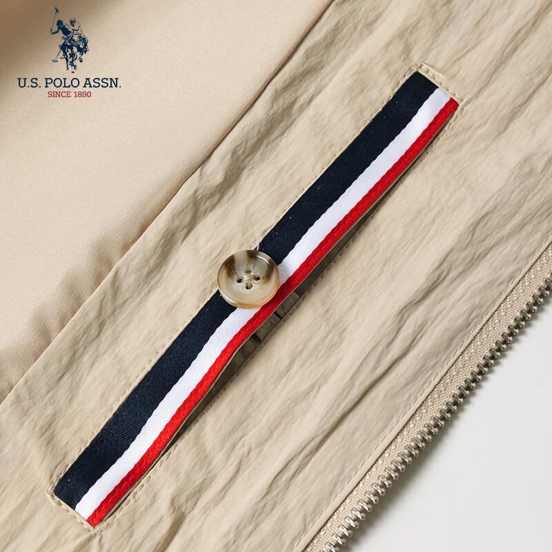 NÓS. Associação Polo. Jaqueta Casual Masculina à Prova de Vento e Água com Capuz