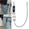 Fashionable Skull Chain Belt Adjustable Metal Chain for Pants Perfect for Street Style and Music Festival Outfits