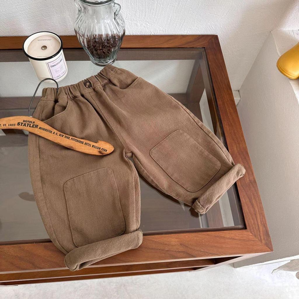 Korean-Style 2025 Children's Cotton Autumn Overalls: Soft, Breathable, Versatile