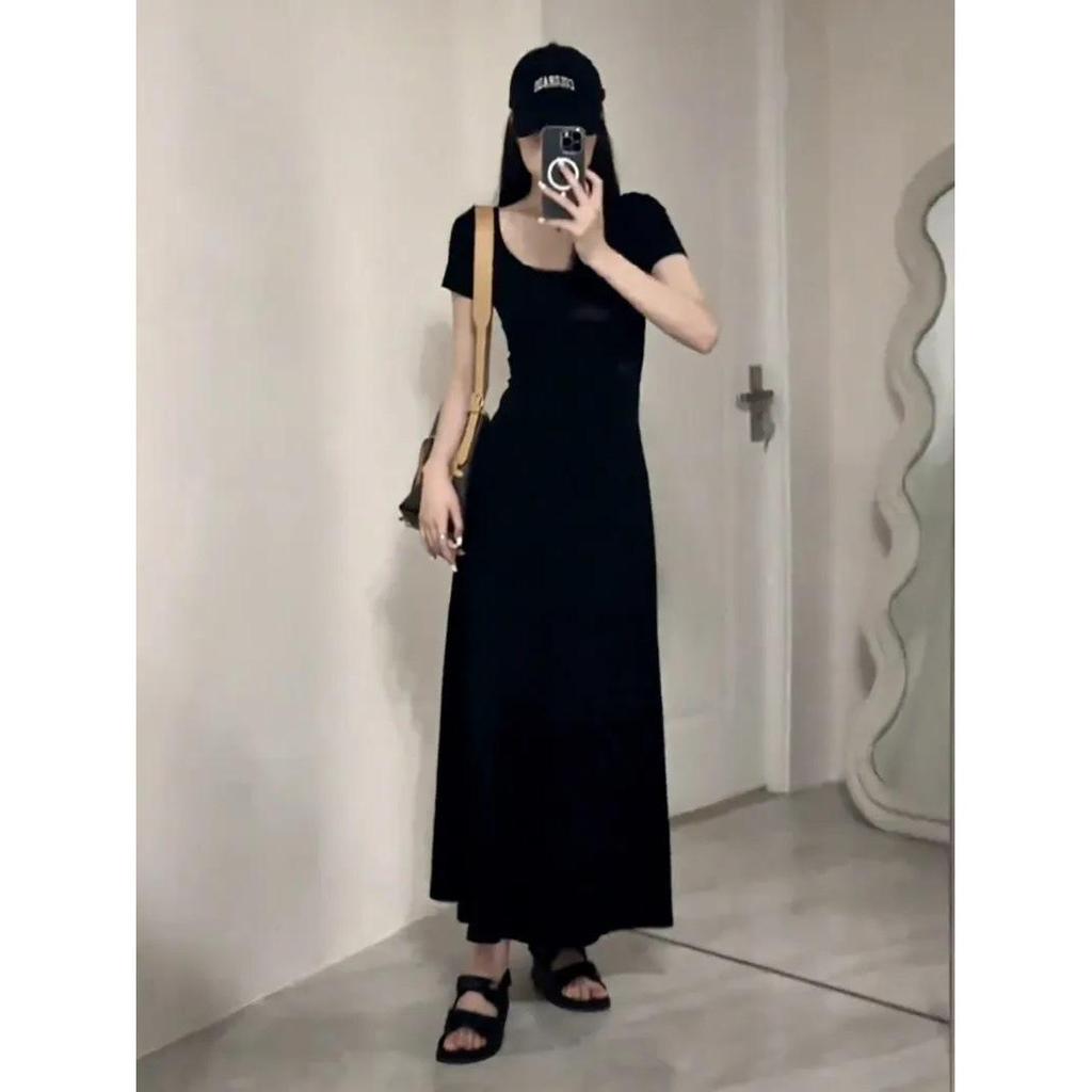 2025 Französisch inspiriertes Schlankheits-Overknee-A-Linien-Kleid