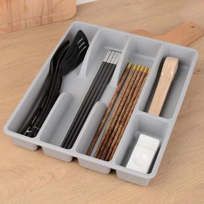 Scatola portaposate Classificazione Organizzazione Grande capacità Multi scomparti Vassoio per stoviglie Forchetta Bacchette Cucchiaio Cassetto Organizzatore per stoviglie