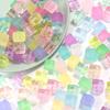 20pcs/lot 12mm Transparent Matte Square Acrylic Beads Cube Loose Spacer Beads For Jewelry Making DIY Bracelet Necklace Keychain