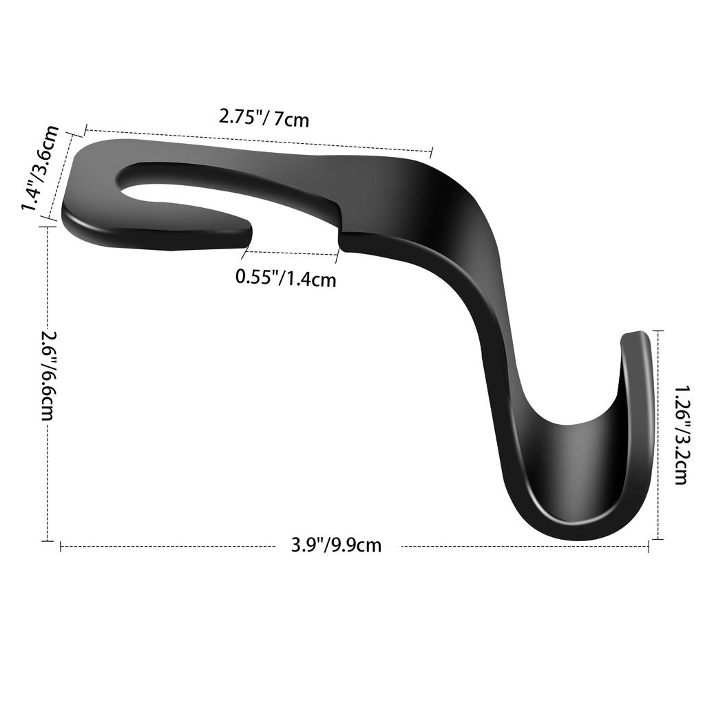 Universal Car Seat Headrest Hook For Auto Back Seat Storage Organizer Hanger Storage Holder For Handbag Purse Bags Clothes Coats