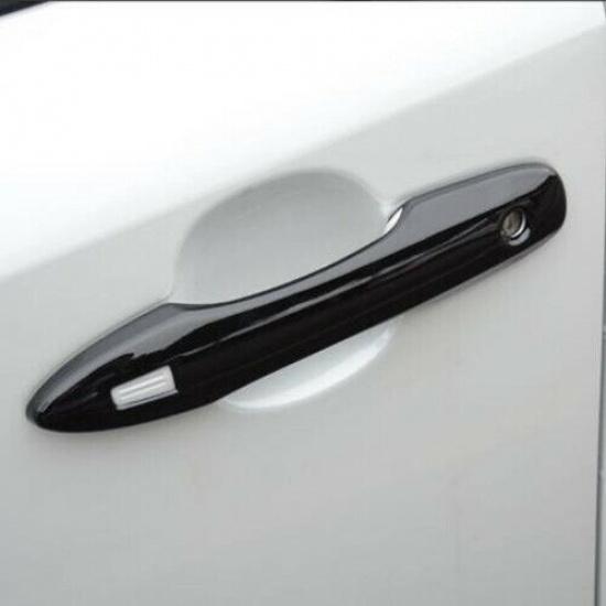 Glossy Black 4X Outer Door Handle Cover Trim For Toyota Avalon 2019-2022