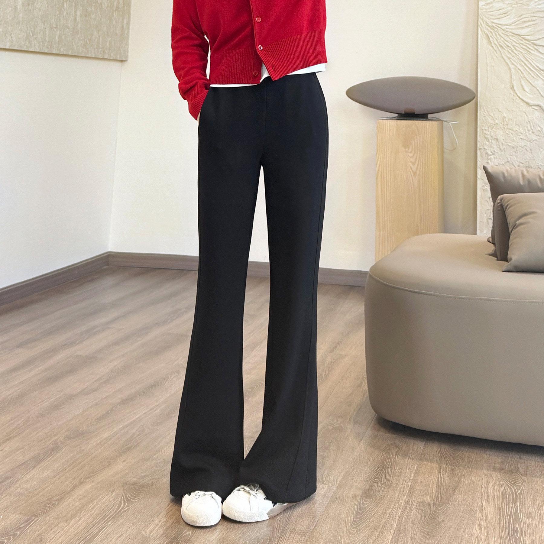 

Pretty Little Spring Micro-Flare Slimming Pants for Women - Hides Flaws, Slims Legs, Casual Long Fit Small чорний