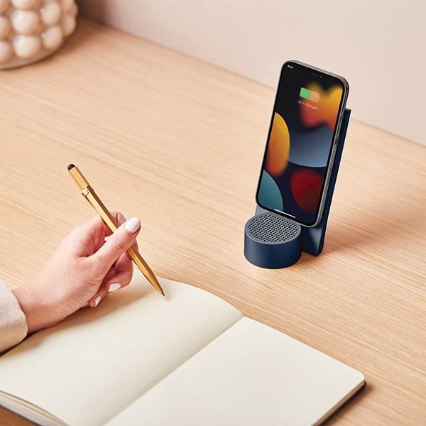 Lexon City Energy Pro 10W Induction Charger with Bluetooth Speaker Dark Blue/dark Blue LD145DB