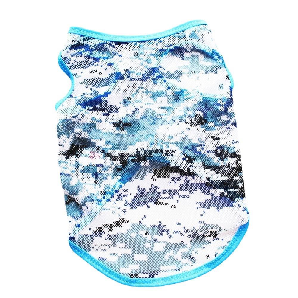 Ubranka dla szczeniąt, letnia siateczkowa kamizelka kamuflażowa, lekka i oddychająca, chłodna, szpic miniaturowy