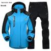 Outdoor Windbreaker Pants and Jacket Set for Men and Women - Windproof, Waterproof, Ideal for Spring/Autumn Hiking