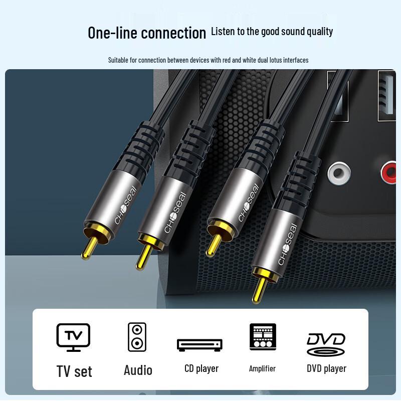 CHOSEAL Dual RCA Stereo Audio Cable
